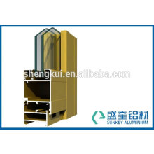 Aluminium alloy with green colour aluminium profile for aluminum window extrusion profile in Zhejiang China